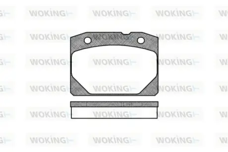 Колодки тормозные WOKING P1803.00