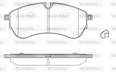 Колодки гальмівні (передні/задні) VW Crafter/MAN TGE 16- WOKING P19303.00