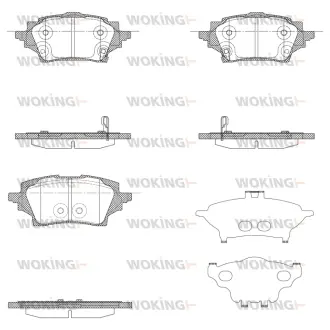 Колодки тормозные WOKING P19593.02