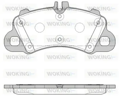 Колодки тормозные WOKING P19623.00