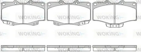Гальмівна колодка дискова Woking WOKING P2153.04