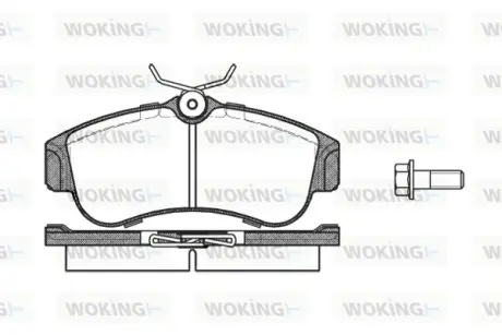 Гальмівна колодка дискова Woking WOKING P2203.00