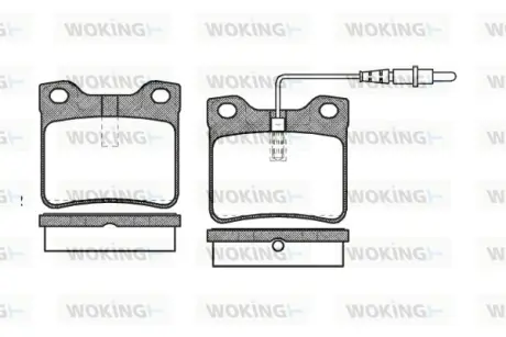 Гальмівна колодка дискова Woking WOKING P2213.22