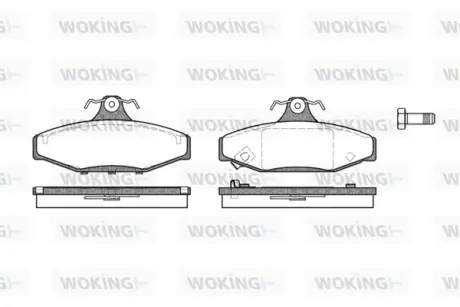 Колодки гальмівні WOKING P235312