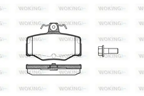 Колодки гальмівні WOKING P243300