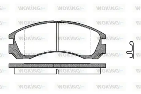 Колодки гальмівні WOKING P254322