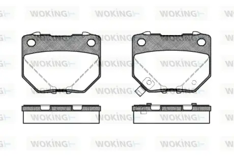 Колодки гальмівні WOKING P265321