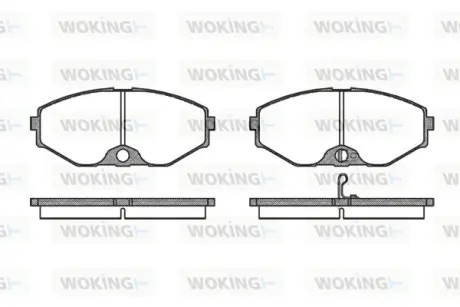 Гальмівна колодка дискова Woking WOKING P2753.02