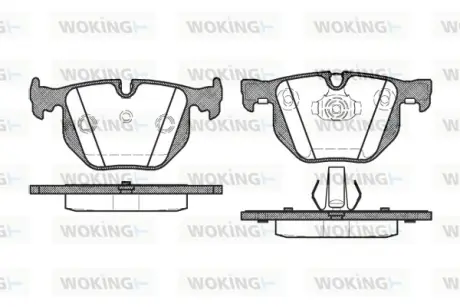 Колодки гальмівні WOKING P281340