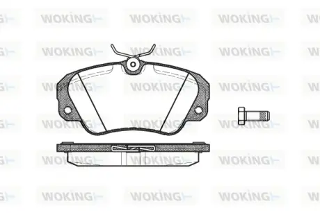Гальмівна колодка дискова Woking WOKING P2823.00