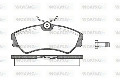 Гальмівна колодка дискова Woking WOKING P2833.00