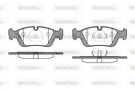 Гальмівна колодка дискова Woking  WOKING P2843.00