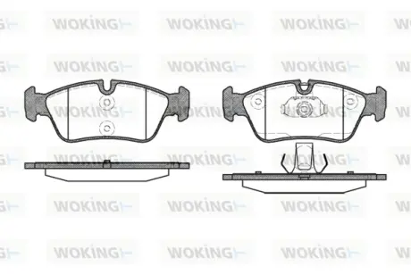 Гальмівна колодка дискова Woking WOKING P2843.40