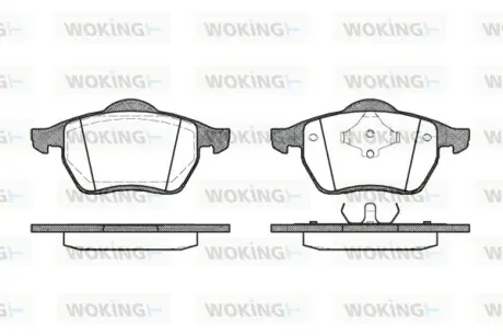 Колодки гальмівні WOKING P290300