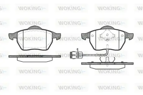 Колодки гальмівні WOKING P290302