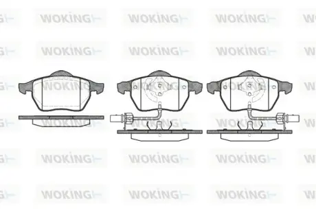 Колодки гальмівні WOKING P290352