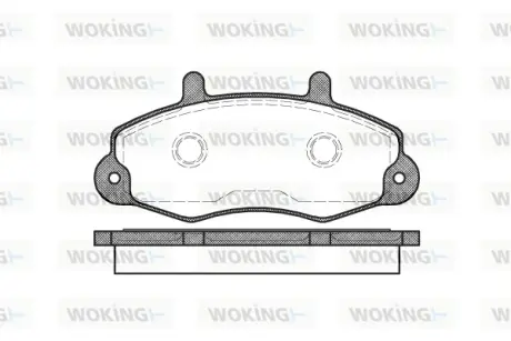 Гальмівна колодка дискова Woking WOKING P2913.00