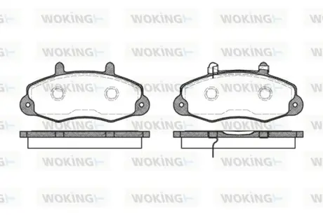 Колодки гальмівні WOKING P291302