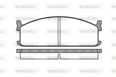 Колодки гальмівні WOKING P304300