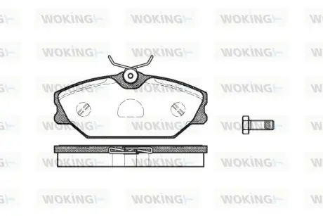Гальмівна колодка дискова Woking WOKING P3083.00