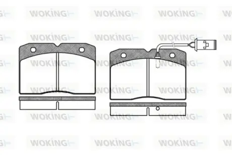 Гальмівна колодка дискова Woking WOKING P3113.22
