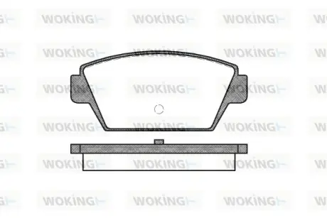 Гальмівна колодка дискова Woking WOKING P3153.00