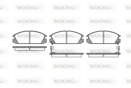 Колодки гальмівні WOKING P328302