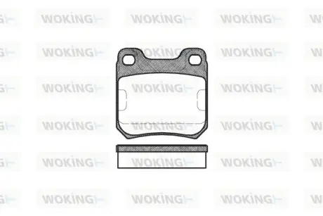 Колодки дискового тормоза WOKING P3393.00
