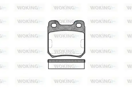 Гальмівна колодка дискова Woking  WOKING P3393.10