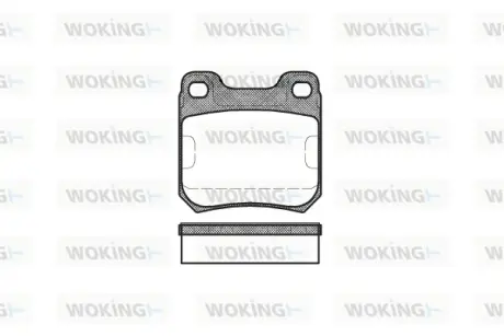 Гальмівна колодка дискова Woking WOKING P3393.40