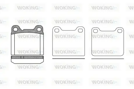 Гальмівна колодка дискова Woking WOKING P3573.20