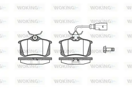 Колодки гальмівні WOKING P363302