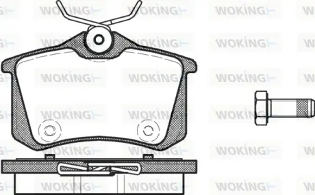 Колодки гальмівні WOKING P363314