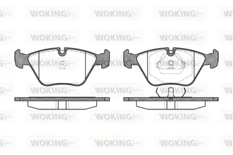 Гальмівна колодка дискова Woking WOKING P3703.00