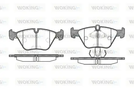 Гальмівна колодка дискова Woking  WOKING P3703.15