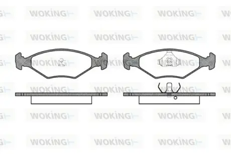 Гальмівна колодка дискова Woking WOKING P3813.00