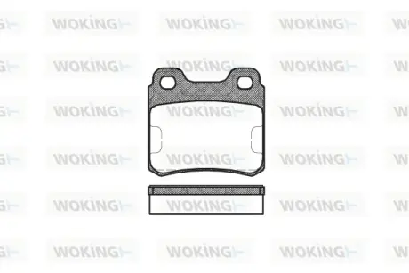 Гальмівна колодка дискова Woking  WOKING P3823.00