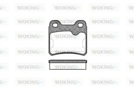 Гальмівна колодка дискова Woking WOKING P3823.10