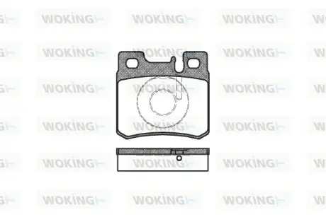 Колодки дискового тормоза WOKING P3823.20