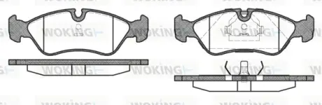 Гальмівна колодка дискова Woking WOKING P3863.10
