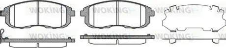 Гальмівна колодка дискова Woking  WOKING P3933.11