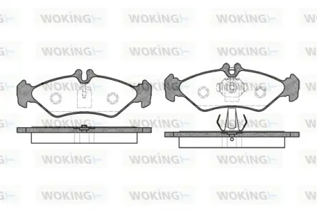 Гальмівна колодка дискова Woking WOKING P4793.00