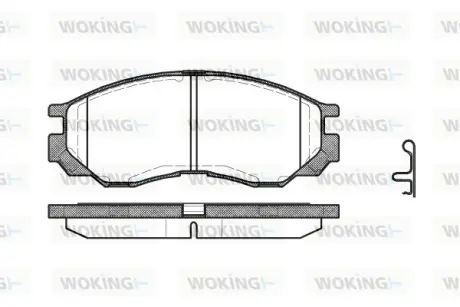 Колодки дискового тормоза WOKING P4833.00