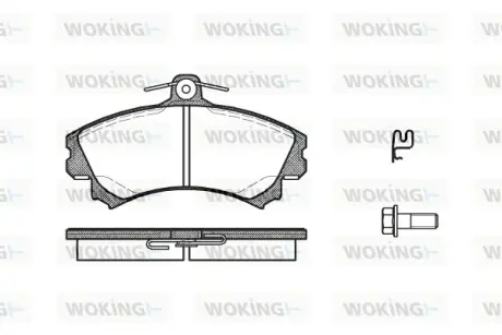 Колодки гальмівні диск. перед. (вир-во Remsa) Mitsubishi Colt 04> (P4903.21) WOKING P490321