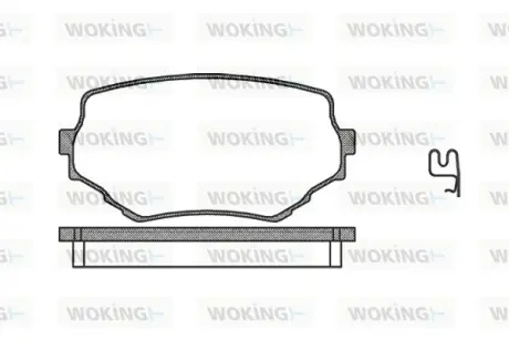 Гальмівна колодка дискова Woking  WOKING P4943.02
