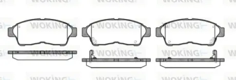 Гальмівна колодка дискова Woking WOKING P5023.02