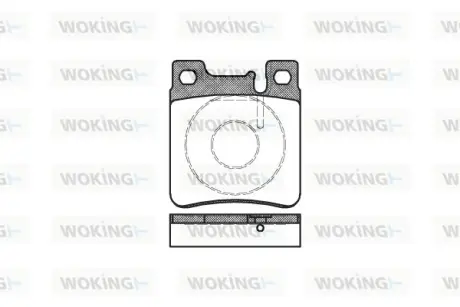 Колодки гальмівні диск. задн. (вир-во Remsa) MB C202 C203 E210 S140 (P5073.00) WOKING P507300