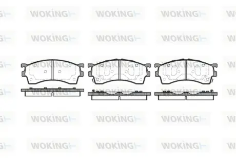Гальмівна колодка дискова Woking  WOKING P5153.12