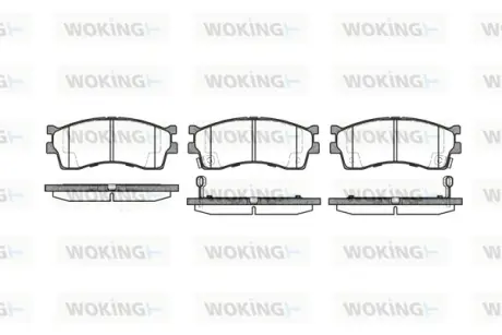 Колодки гальмівні WOKING P515332