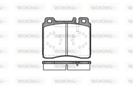 Гальмівна колодка дискова Woking WOKING P5203.00